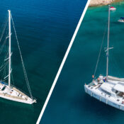 catamaran cat vs monohul sailboat anchorages