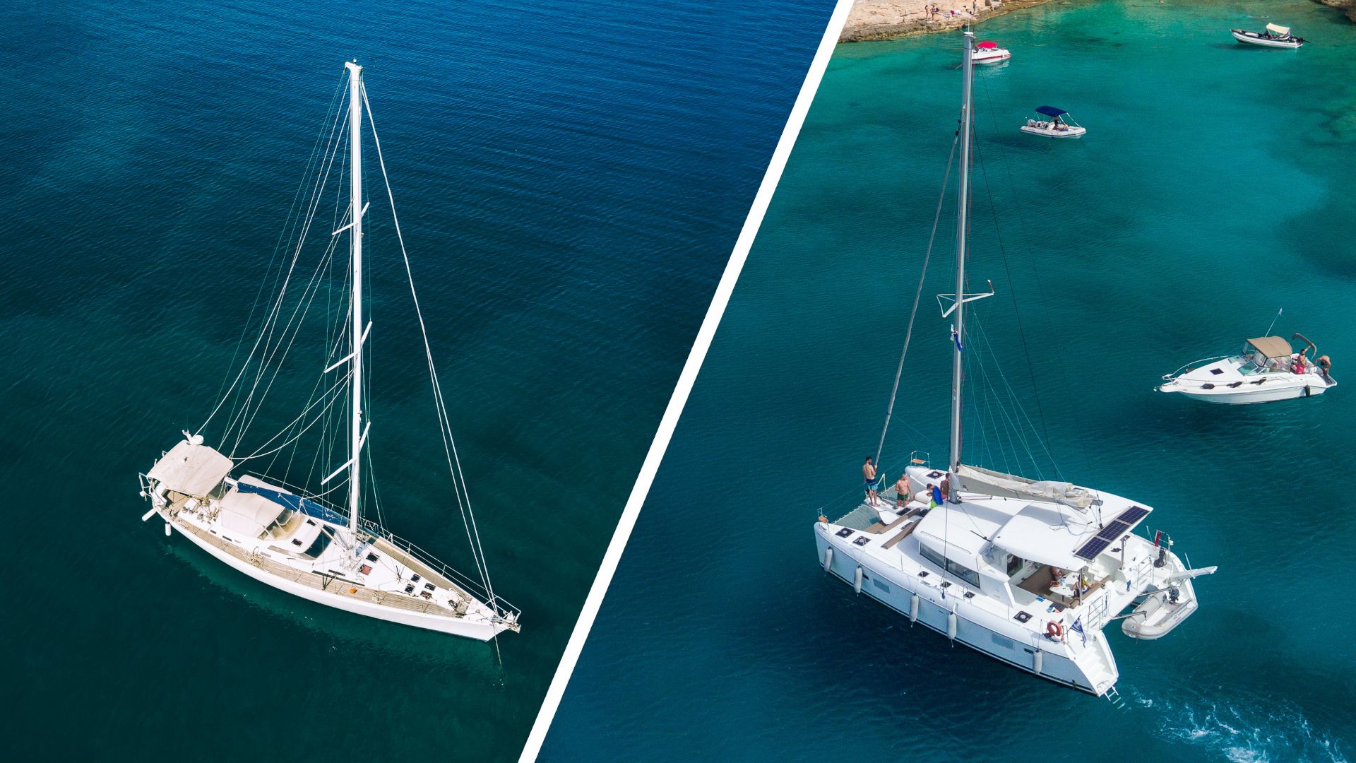 catamaran cat vs monohul sailboat anchorages